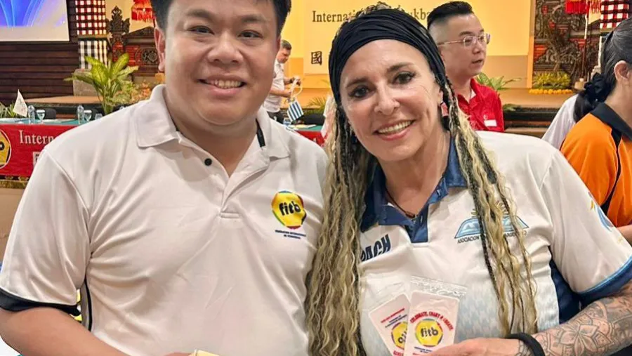 La entrerriana Silvia Ghiorzo, en la cúpula del tchoukball mundial