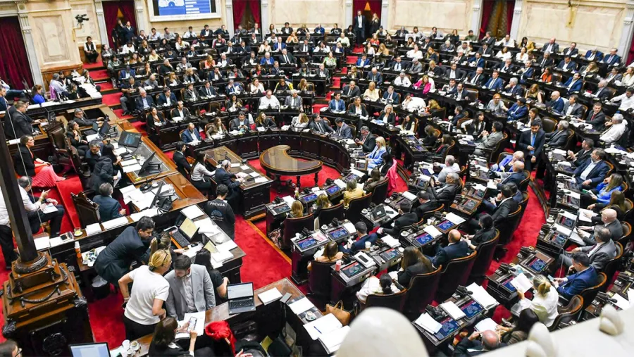 Imagen de archivo de la Cámara de Diputados. Esta semana en el Congreso la oposición buscará avanzar para darle más recursos a las provincias.