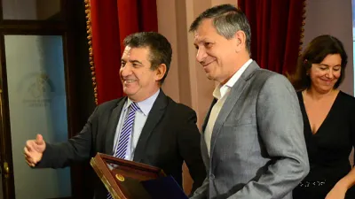 Sergio Urribarri y Pedro Báez
