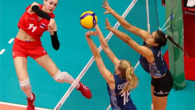 Vóley: con presencia entrerriana, “Las Panteritas” cayeron a manos de Rusia