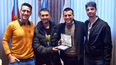 Distinguieron al árbitro Daniel Zamora desde el Concejo Deliberante de Paraná