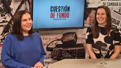 Lena y Follonier debatieron anoche en el programa Cuestión de Fondo (Canal 9, Litoral).