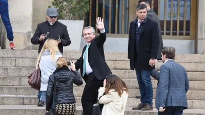 Alberto Fernández en Comodoro Py