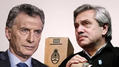 Mauricio Macri y Alberto Fernández 