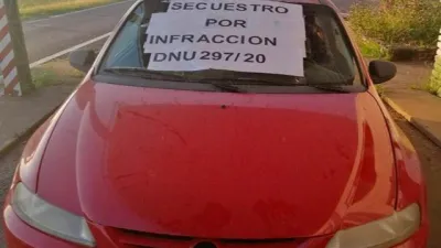 Un hombre violó la cuarentena e intentó atropellar a gendarmes para evadir un control