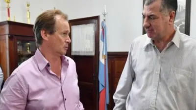 Bordet junto al padre de Micaela García