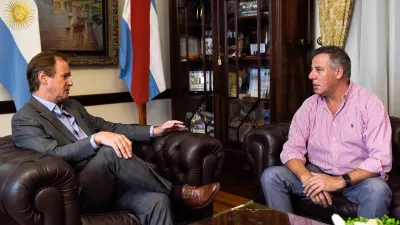 Bordet abordó la agenda del año con el titular del Instituto del Seguro