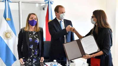 Bordet y Stratta con Gómez Alcorta