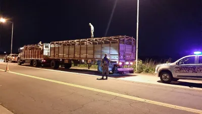 El operativo se realizó en la intersección de la Ruta Provincial 20 y la Ruta Nacional 14.