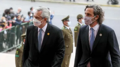 "Nos une una agenda muy importante" con el gobierno de Chile, destacó Cafiero