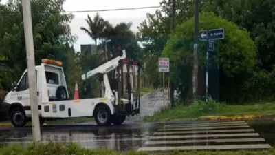 calle Manuel Gálvez cortada