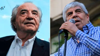 Armando Cavalieri y Hugo Moyano