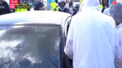 Frenaron a un conductor que viajaba con 38,5° de fiebre y tuvo contacto con italianos