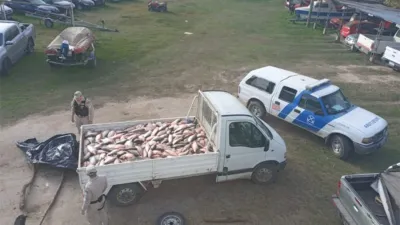 El contrabando se detectó el 1° de junio en la salida del arroyo Sagastume al ingreso de Villa Paranacito, en el Departamento Islas del Ibicuy.