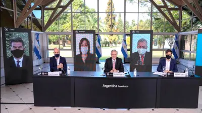 Alberto Fernández al anunciar la nueva cuarentena en el AMBA