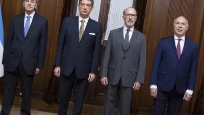 Juan Carlos Maqueda, Horacio Rosatti, Carlos Rosenkrantz y Ricardo Lorenzetti.