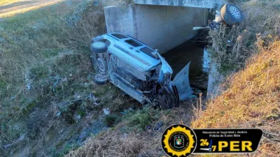 El despiste y vuelvo se produjo en el bulevar Lavalle y Lamadrid de Victoria.