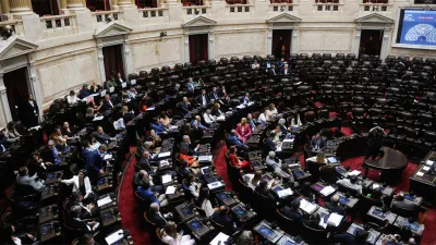 Imagen de archivo de una sesión en la Cámara de Diputados de la Nación.