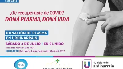 Urdinarrain donación de plasma