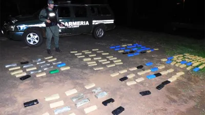 Personal dependiente del Escuadrón 10 “Eldorado” de Gendarmería Nacional incautó un total de 91 kilos con 916 gramos de marihuana.