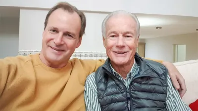 El gobernador Gustavo Bordet junto a su padre Elvio.