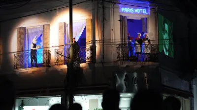 La inauguración consistió en un homenaje a Carlos Gardel.