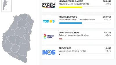 Mapa de las elecciones en Entre Ríos