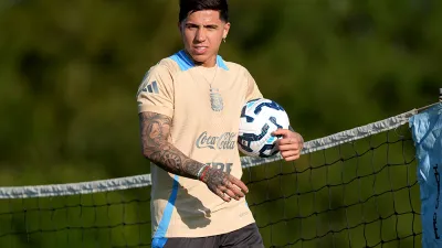 Sin Lionel Messi, la selección argentina inició las prácticas pensando en Uruguay