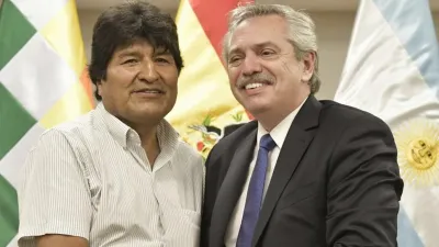 Evo Morales y Alberto Fernández