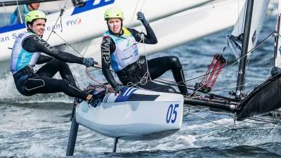 Vela: Mateo Majdalani y Eugenia Bosco se clasificó en Clase Nacra 17 a París 2024