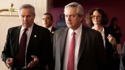 Alberto Fernández con Felipe Solá