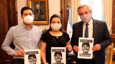 El Presidente recibió en Casa Rosada a los padres de Fernando Báez Sosa