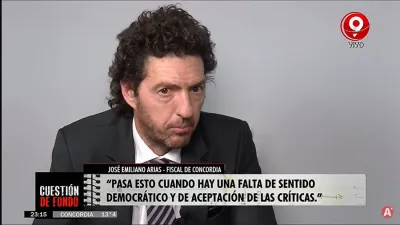 Arias: “Estoy comprometido a impulsar el juicio político para que el poder político de Entre Ríos nos diga si jueces (por Miguel Ángel Giorgio y Susana Medina) pueden seguir siéndolo o no”.
