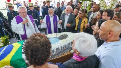 Lula participó del funeral de Pelé
