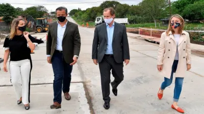 Al recorrer obras, Bordet se pronunció por un Estado “activo y dinamizador de la economía”