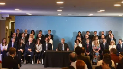 Los ministros y secretarios de Estado del Gabinete de Alberto Fernández.