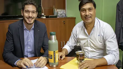 Emanuel Gainza con Pablo Ansanoli