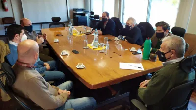 Lauritto con integrantes de FEHGRA