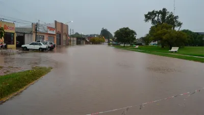 Ya cayeron más de 90 mm en algunas zonas de Entre Ríos y hubo anegamientos