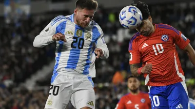 Mac Allister y Nicolás González entrenarán diferenciado tras sentir molestias ante Chile