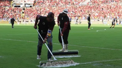 Eliminatorias: Argentina-Venezuela, demorado tras fuertes lluvias previo al encuentro