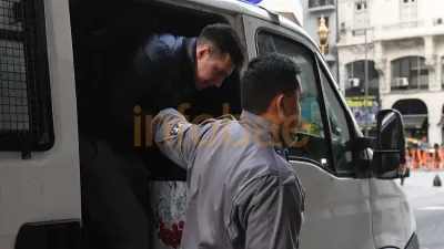 Jonathan Fabbro, durante un traslado