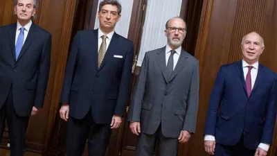 Juan Carlos Maqueda, Horacio Rosatti, Carlos Rosenkrantz y Ricardo Lorenzetti.