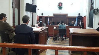 Imagen de la audiencia del juicio contra la madre superiora de las Carmelitas de Nogoyá.