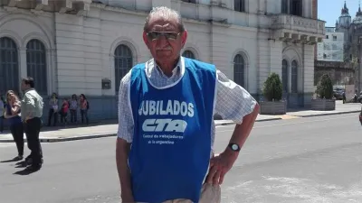 Carlos Levinez,  vicepresidente de la Mesa Coordinadora Nacional de Jubilados y Pensionados