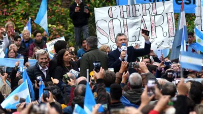 Macri de campaña en La Paz