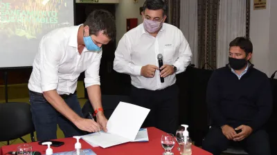 Enrique Cresto con Martín Oliva en Concepción del Uruguay