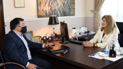 Martín Oliva con Rosario Romero