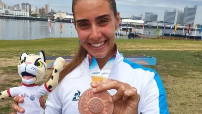 La gualeguaychuense Martina Vela aportó otra medalla a la cosecha del canotaje argentino