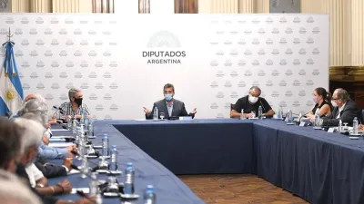 Sergio Massa con referentes sindicales